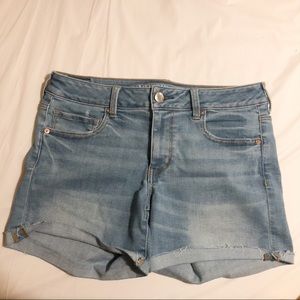 Midi Jean shorts